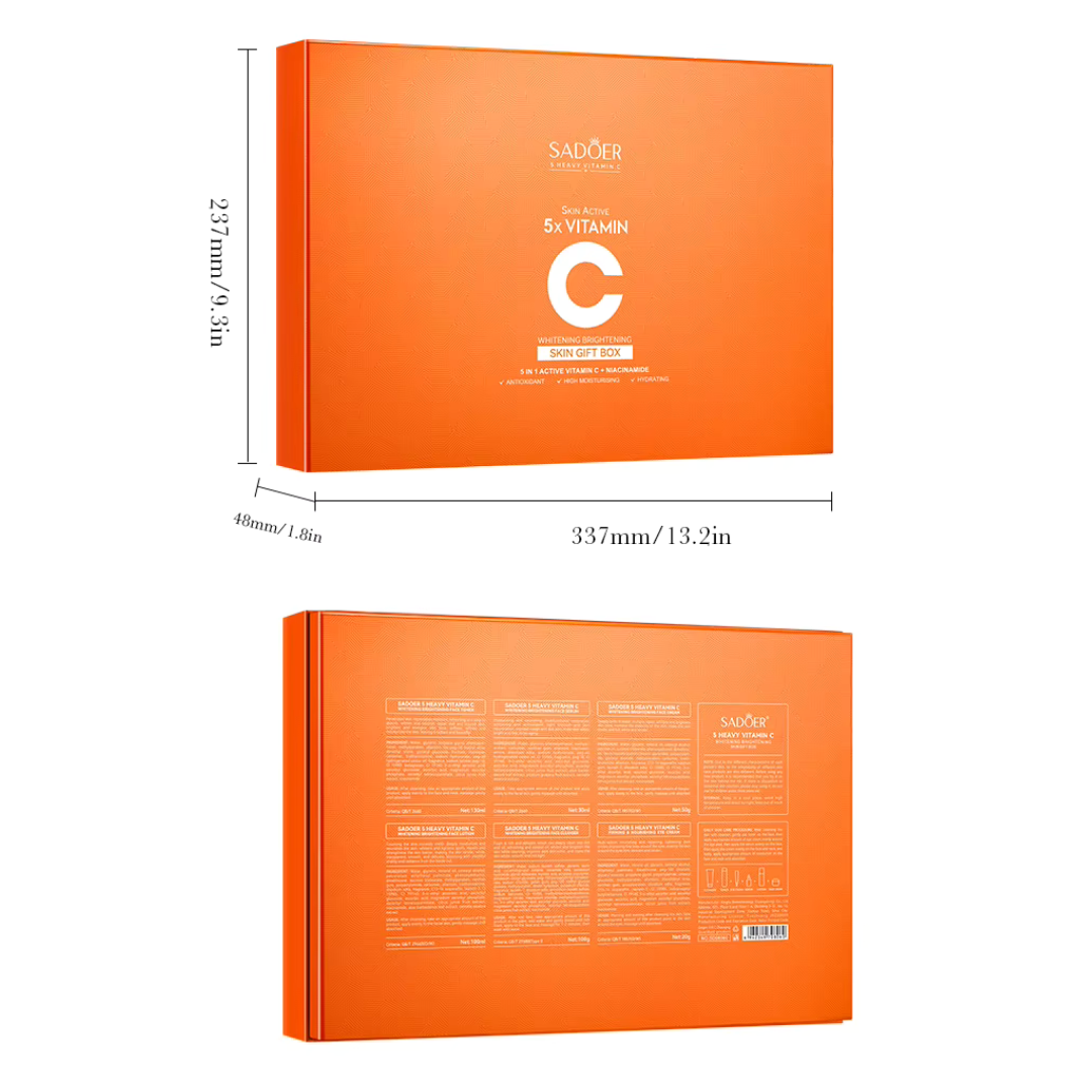 KIT DE CUIDADO FACIAL PREMIUM CON VITAMINA C