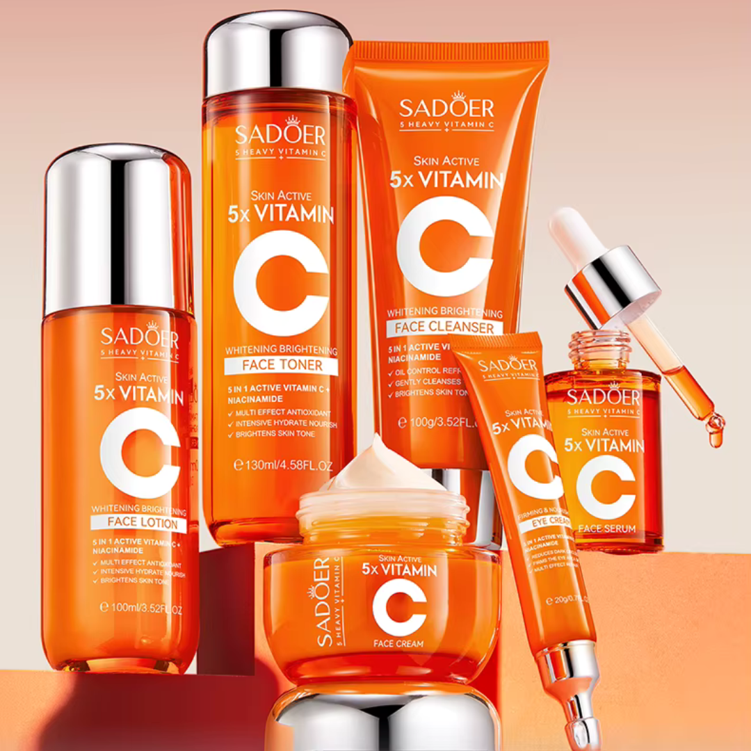 KIT DE CUIDADO FACIAL PREMIUM CON VITAMINA C