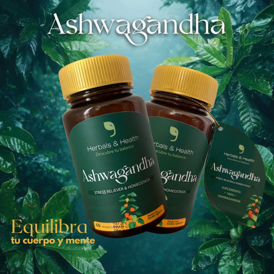 Ashwagandha 60 Cápsulas – Bienestar Natural para tu Día a Día